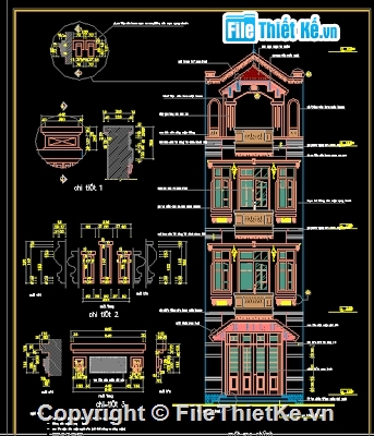Bản vẽ autocad,bản vẽ biệt thự,mẫu nhà phố,nhà mặt phố,thiết kế nhà phố